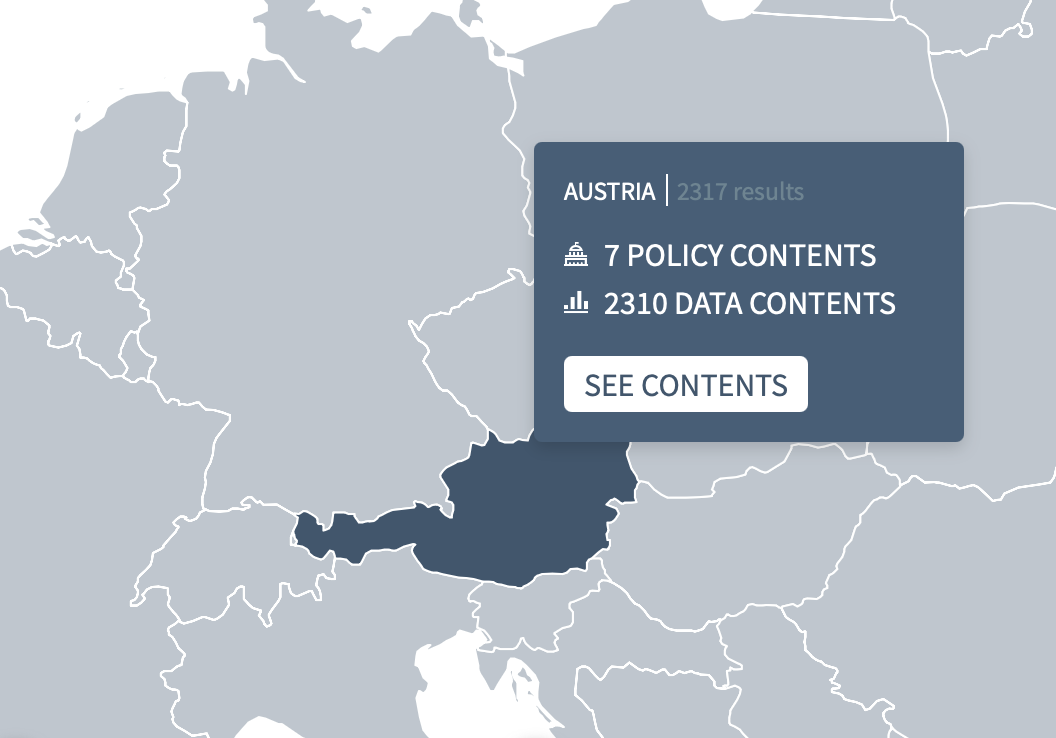 SPLASH mit Darstellung von Österreich Inhalten