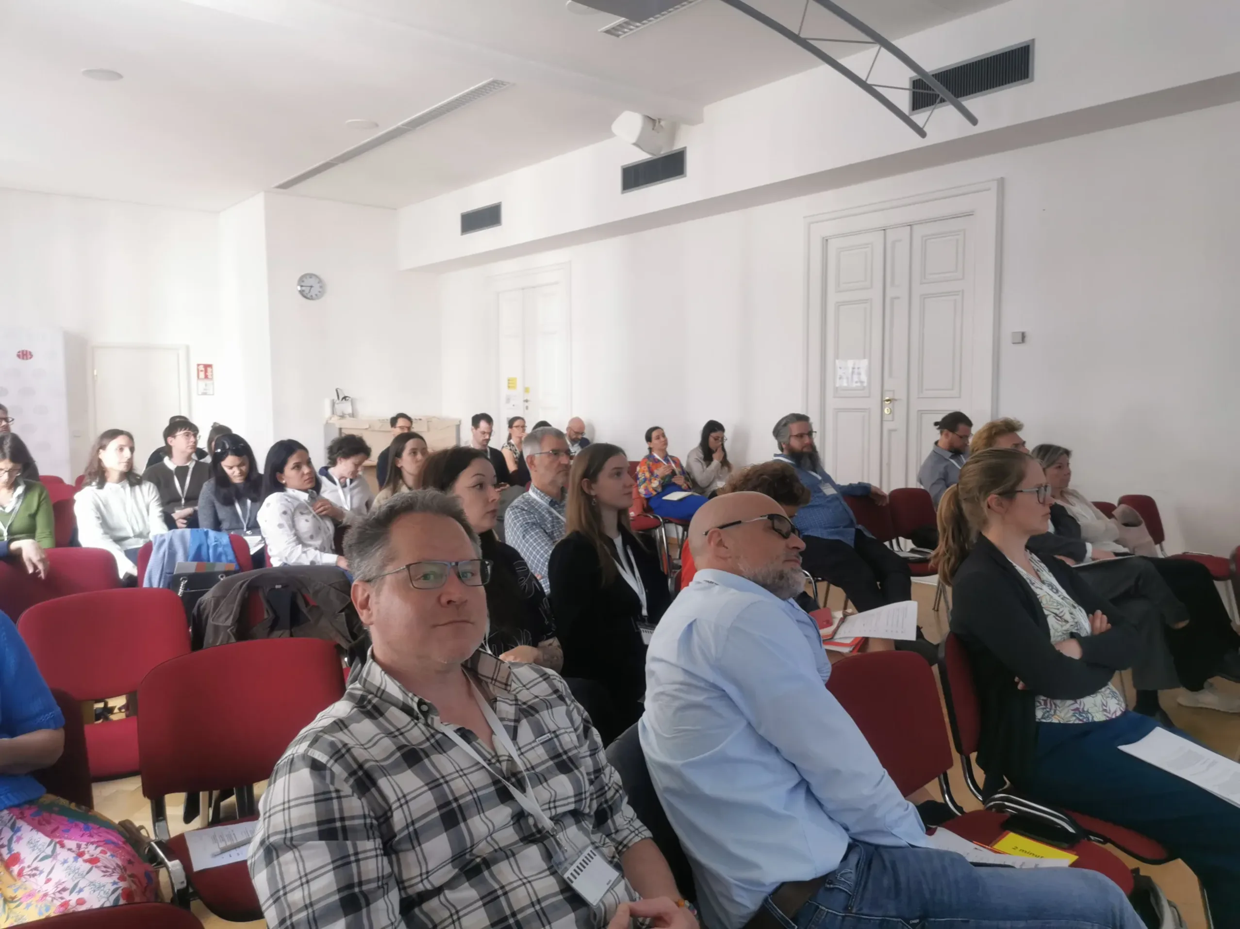 Das Publikum umfasste etwa 40 Personen